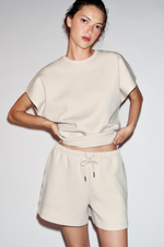 КОРОТКИЕ ШОРТЫ INTERLOCK — ZARA