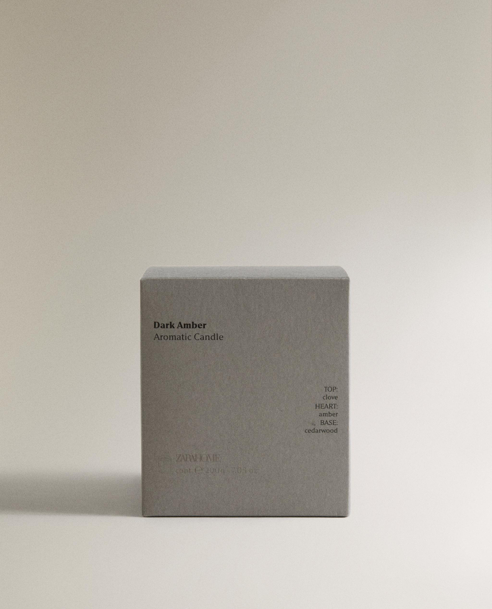 Свеча ароматическая Dark Amber 200 г Zara Home, фото 6