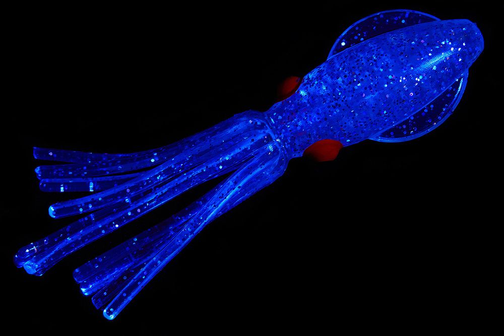 Приманки HIGASHI Squid 11 (set-10pcs) #04 (Transparent UV - Silver flakes)