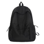 DELIXIONG Nylon Backpack Regular Unisex Black/White/Blue/Brown