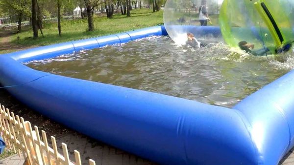 Бассейн ПВХ для водных аттракционов 9м х 9м