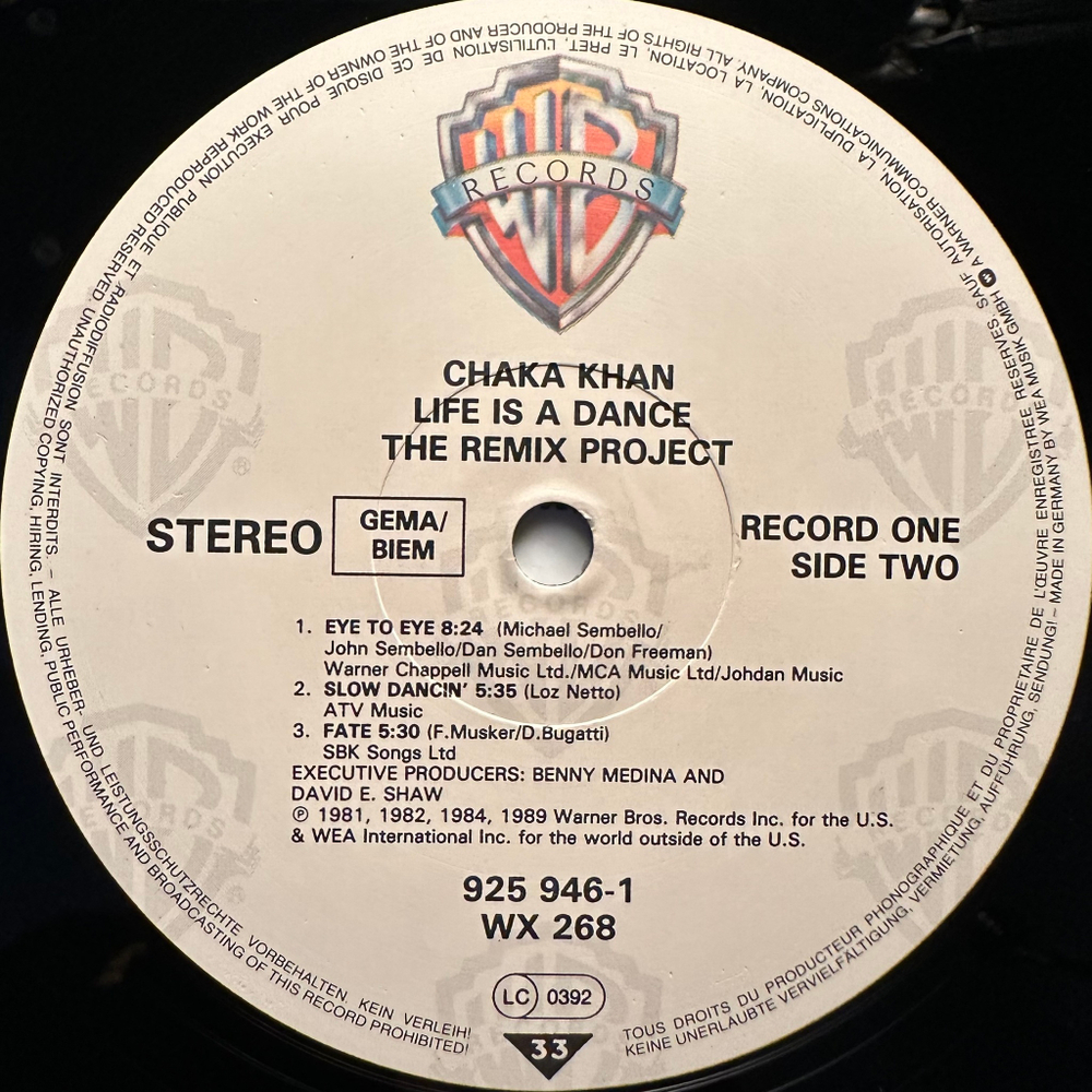 Chaka Khan ‎– Life Is A Dance - The Remix Project 2LP (Германия 1989г.)