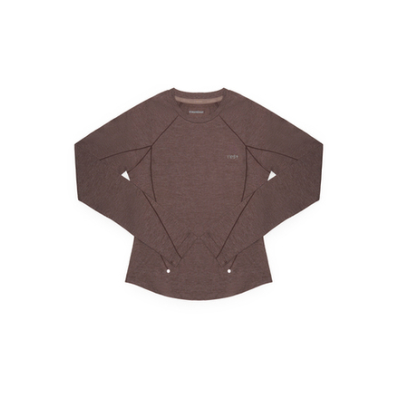 Лонгслив Monterest Instant Mountain Outdoor Printed Slim-Fit Longsleeve "Rime Brown" Women’s