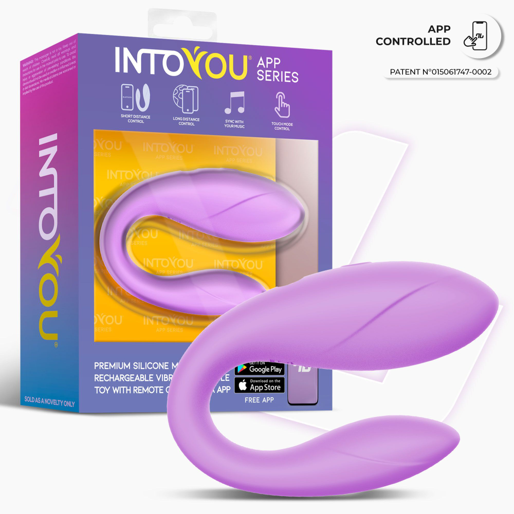 Сиреневый интерактивный вибромассажёр для пар Couple Toy Lavender (Цвет: сиреневый)