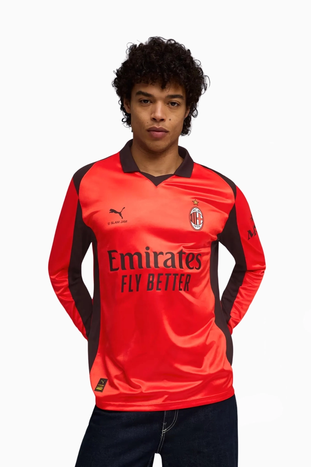 Футболка с длинными рукавами Puma AC Milan x Slam Jam 25/26 - красный