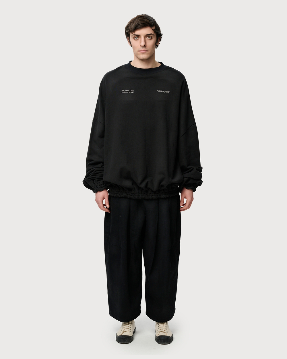 SHINYAKOZUKA БРЮКИ ЧЕРНЫЕ ORDINARY CITY BAGGY