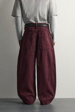 БРЮКИ BALLOON FIT В ТОНКУЮ ПОЛОСКУ — ZARA