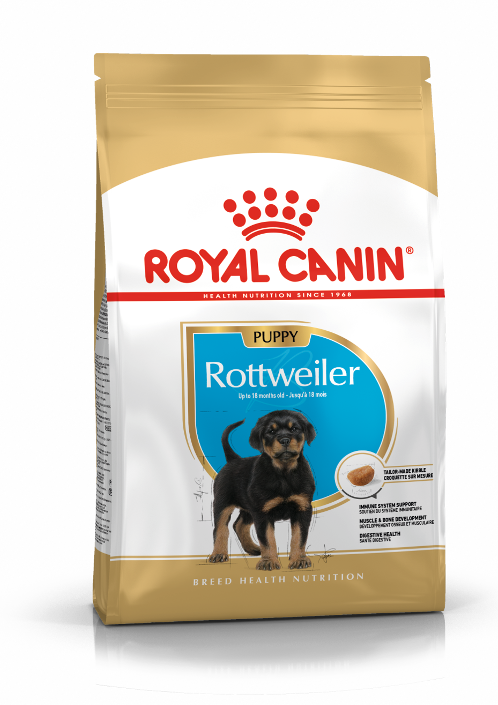 Royal Canin Rottweiller Puppy Ротвейлер Паппи Корм сухой для щенков породы Ротвейлер до 18 месяцев 12кг