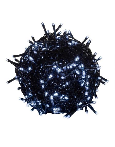 Гирлянда 500 led ХОЛОДНЫЙ 40м; тёмно-зелёный провод