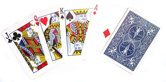 Карты "Bicycle Stripper Deck red/blue"