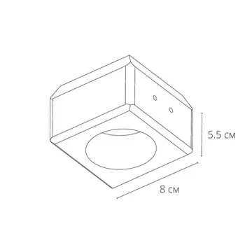 Встраиваемый светильник 1*GU10 A9286PL-1WH белый Invisible Arte Lamp