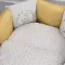 Комплект постельного белья Lollycottons Кролик Лаппин универсальный 6 предметов, Желтый