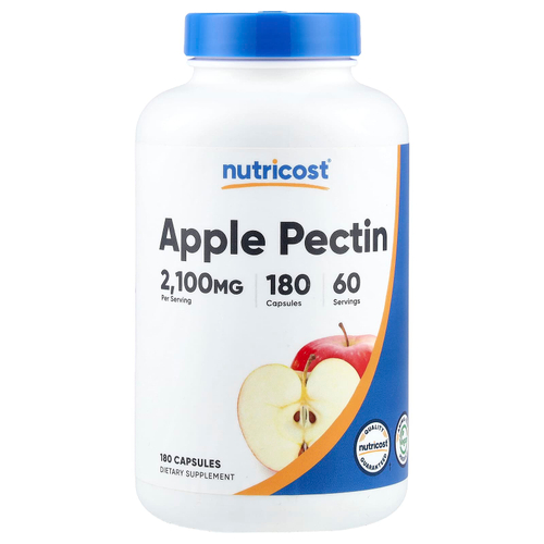 Nutricost, яблочный пектин, 180 капсул (700 мг в 1 капсуле)