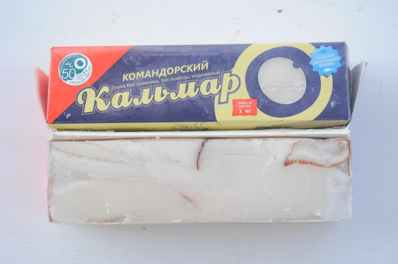 Филе кальмара командорского, Дальний Восток 1кг (шт)