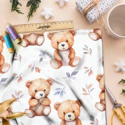Ткань премиум мембрана игрушечные медведи