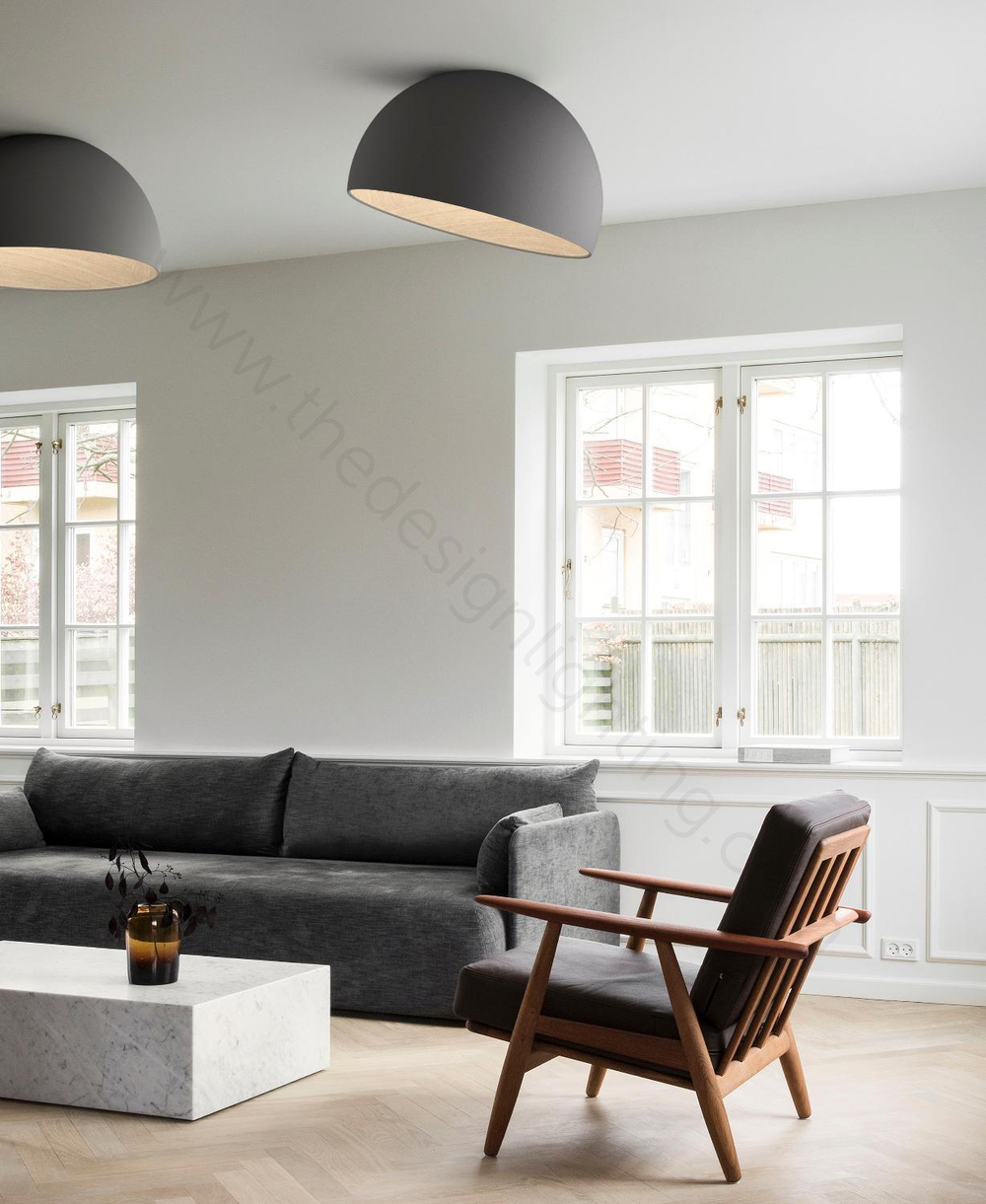 Ceiling design lamp  Duo by Vibia (Black)