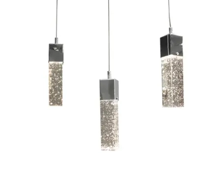 08510-3AS(4000K) Подвес Аква хром w30 h180 PowerLed 15W (4000К). ТМ Kink Light