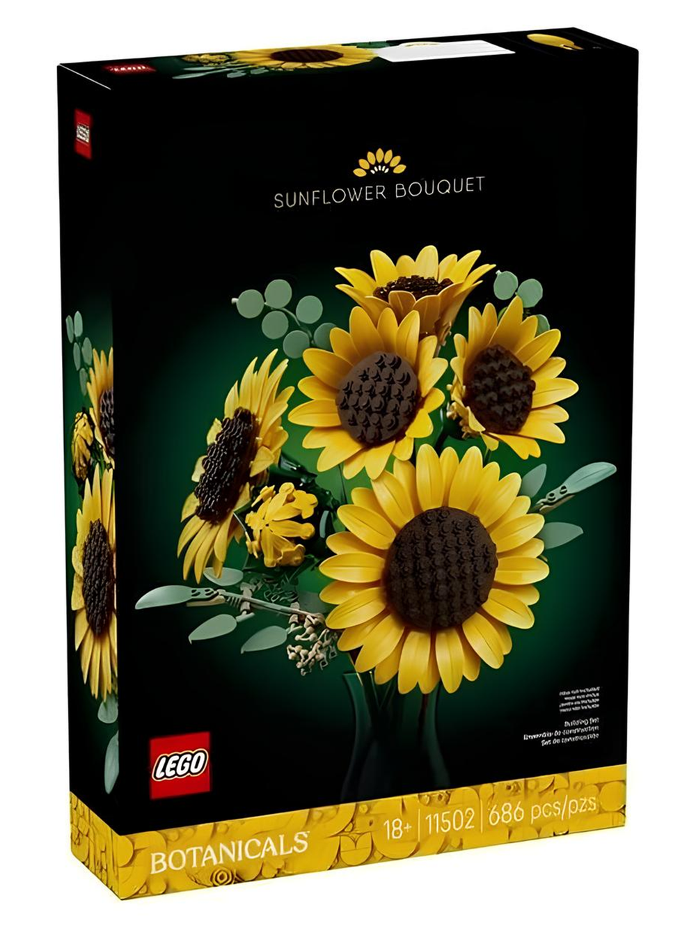 Конструктор Лего Ботаникалс Букет подсолнухов 11502 | LEGO Botanicals Sunflower Bouquet коллекционный букет 686 дет 18+