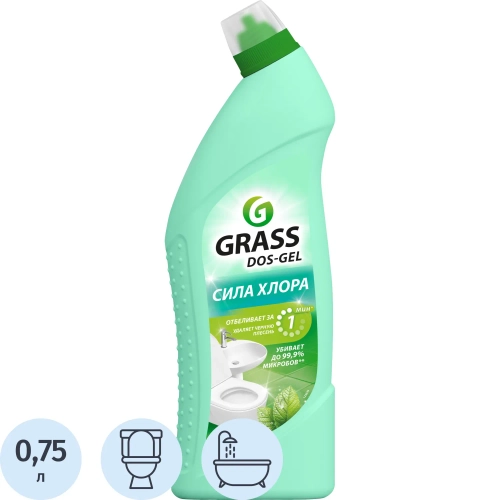 Средство для сантехники чистящее Grass 0.75 л для чистки ванн и душевых/для уборки туалета