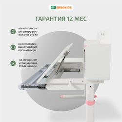 Письменный стол для школьников Ergokids Bravo Max