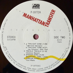 Виниловая пластинка The Manhattan Transfer – Extensions LP