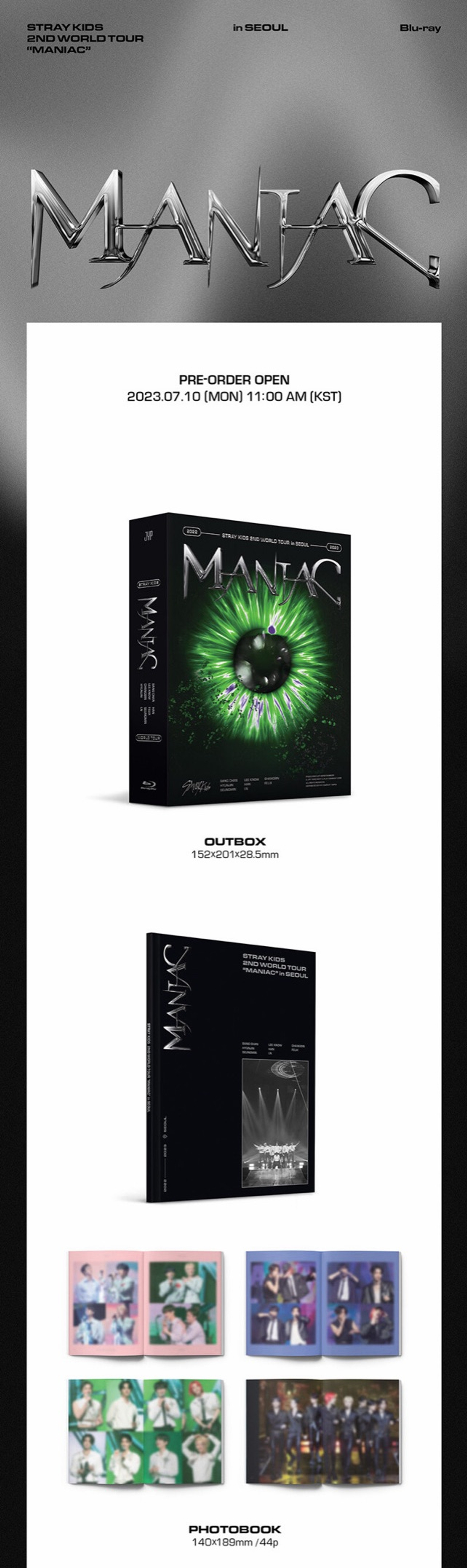 Набор Stray Kids 2nd World Tour “MANIAC” in SEOUL Blu-ray