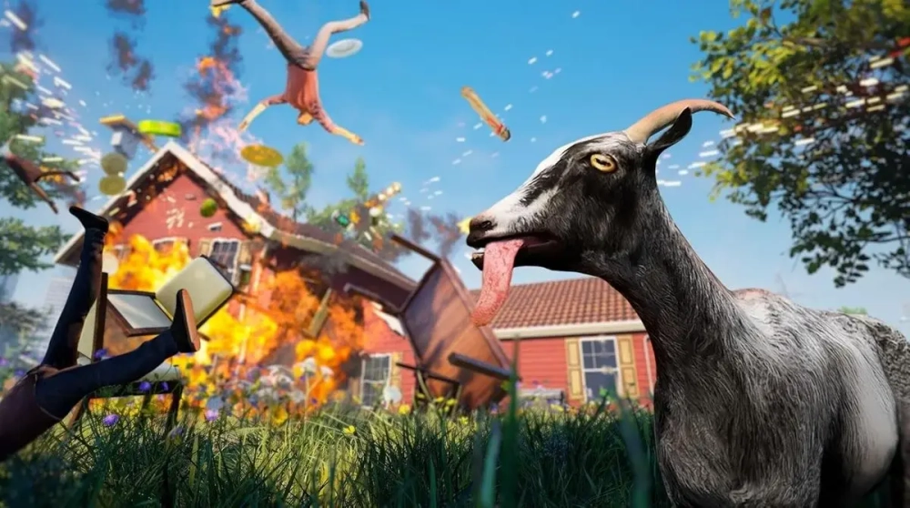 Goat Simulator Remastered (диск для PS5, интерфейс и субтитры на русском языке)