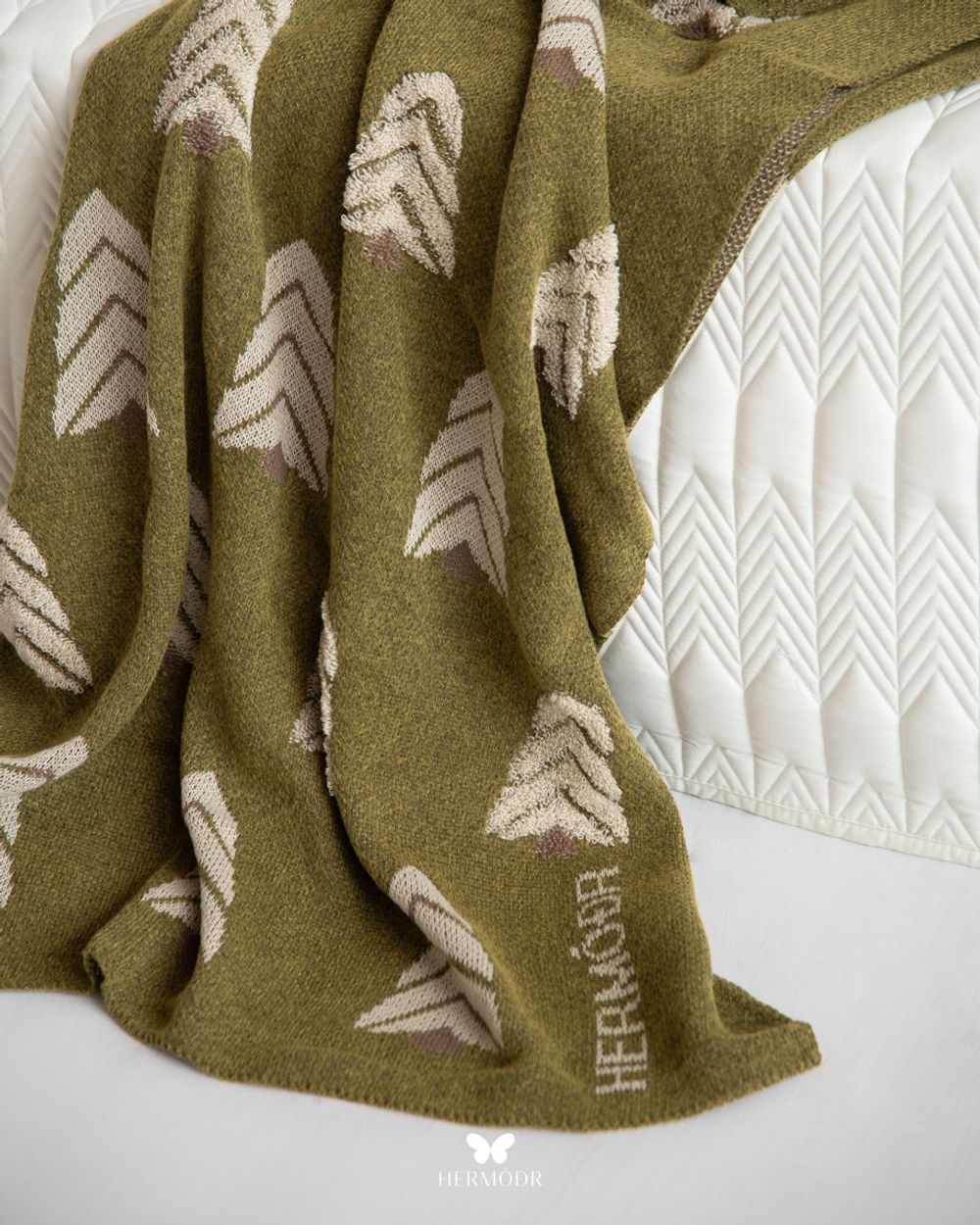 Плед Crimson Sofa Shawl Olive 200 × 250 см 130220336 Иран