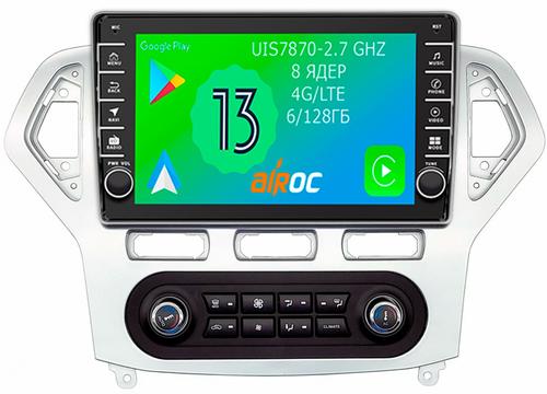 Магнитола для Ford Mondeo 4 2007-2010 (климат) - Airoc AB-1708A (кнопки и крутилки), Android 13, Быстрая, SIM-слот, CarPlay