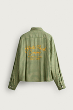 РУБАШКА В КЛЕТКУ С ВЫШИВКОЙ — ZARA