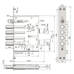 Замок врезной ЗВ-7РК-006 Crit