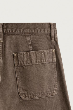 ZARA ДЖИНСЫ STRAIGHT FIT С КАРМАНАМИ 2026 TANAKA NY TYO LTD.©, КОРИЧНЕВЫЙ
