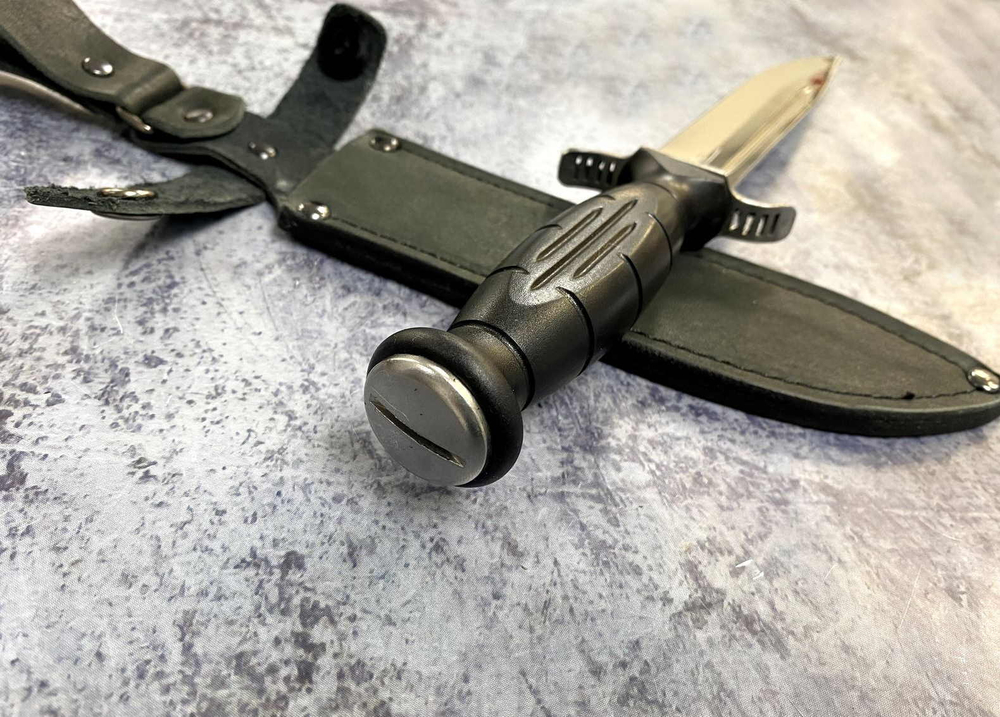 Нож Разведчик НР-43 Вишня, сталь 95х18, черный пластик