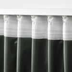 Комплект штор IKEA ROSENMANDEL (РОЗЕНМАНДЕЛ), Темно-зеленый, 135х250 см, 2 шт