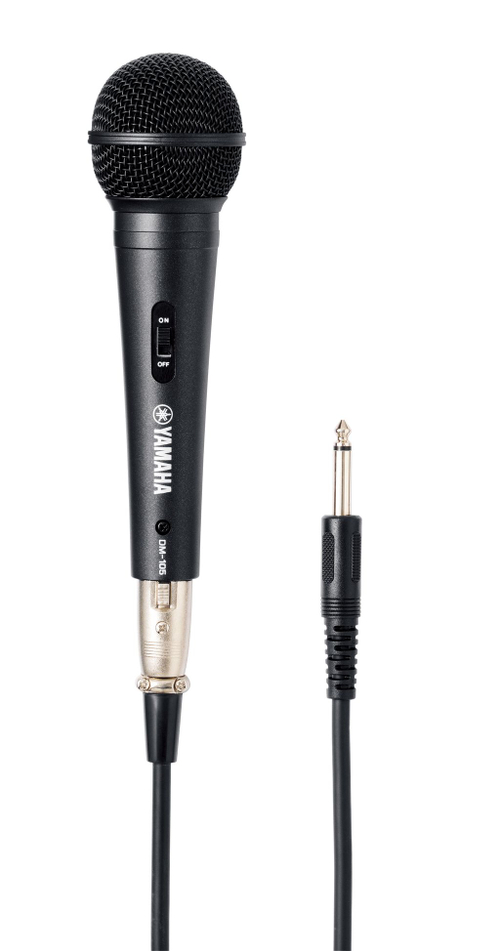 Yamaha DM-105 BL динамический микрофон, вокальный, кардиоида, выключатель, черный