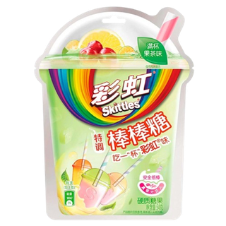 Леденцы Skittles со вкусом фруктового коктейля (зеленая упаковка)
