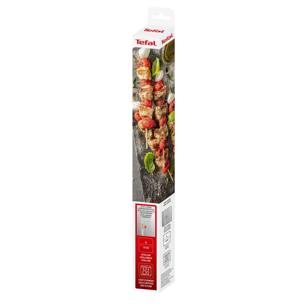 Шампуры Tefal из нержавеющей стали XL K185S734 для электрогриля