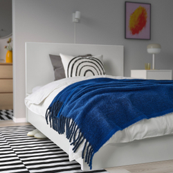 IKEA KLIPPOXEL  (ИКЕА КЛИППОКСЕЛ)  -  Плед - синий 130x170 см