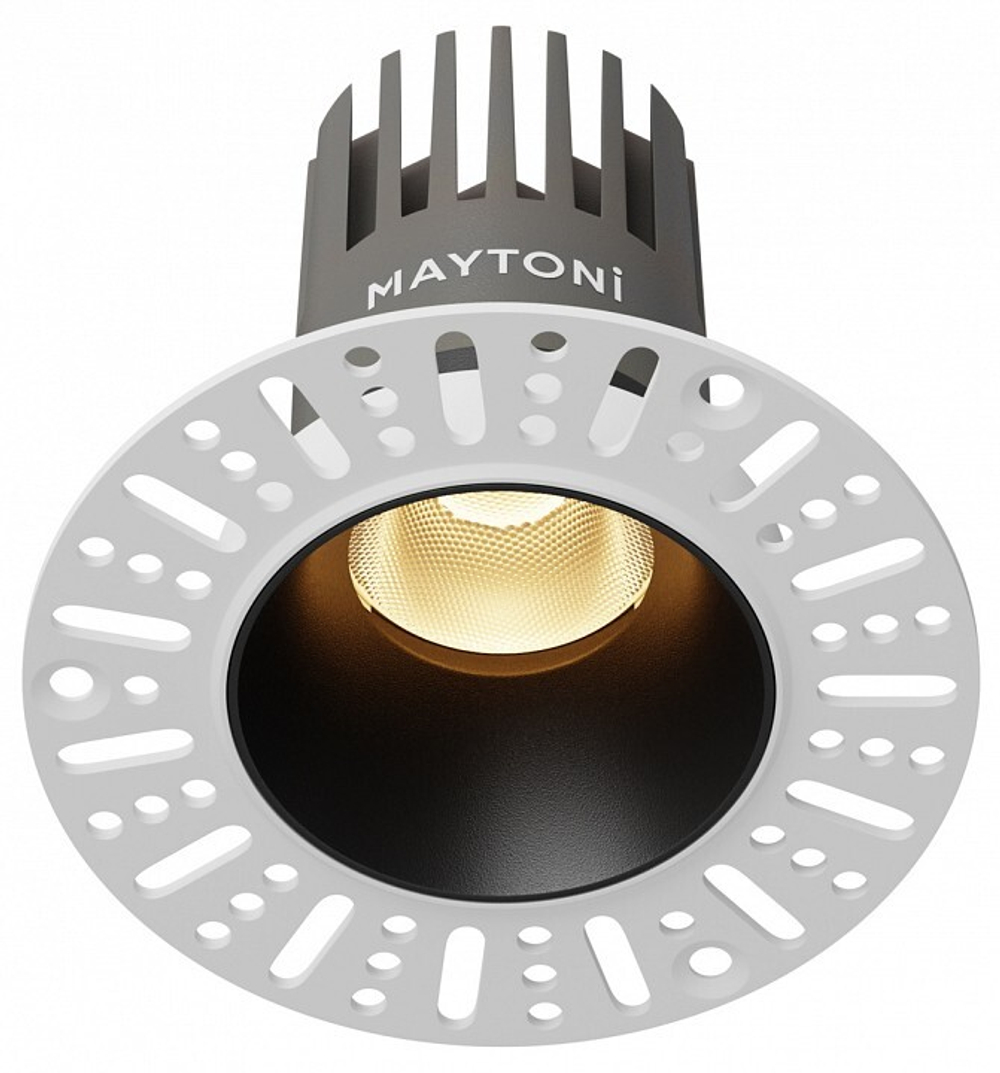 Встраиваемый светильник Maytoni  DL124-10W-2.7K-TRS-B