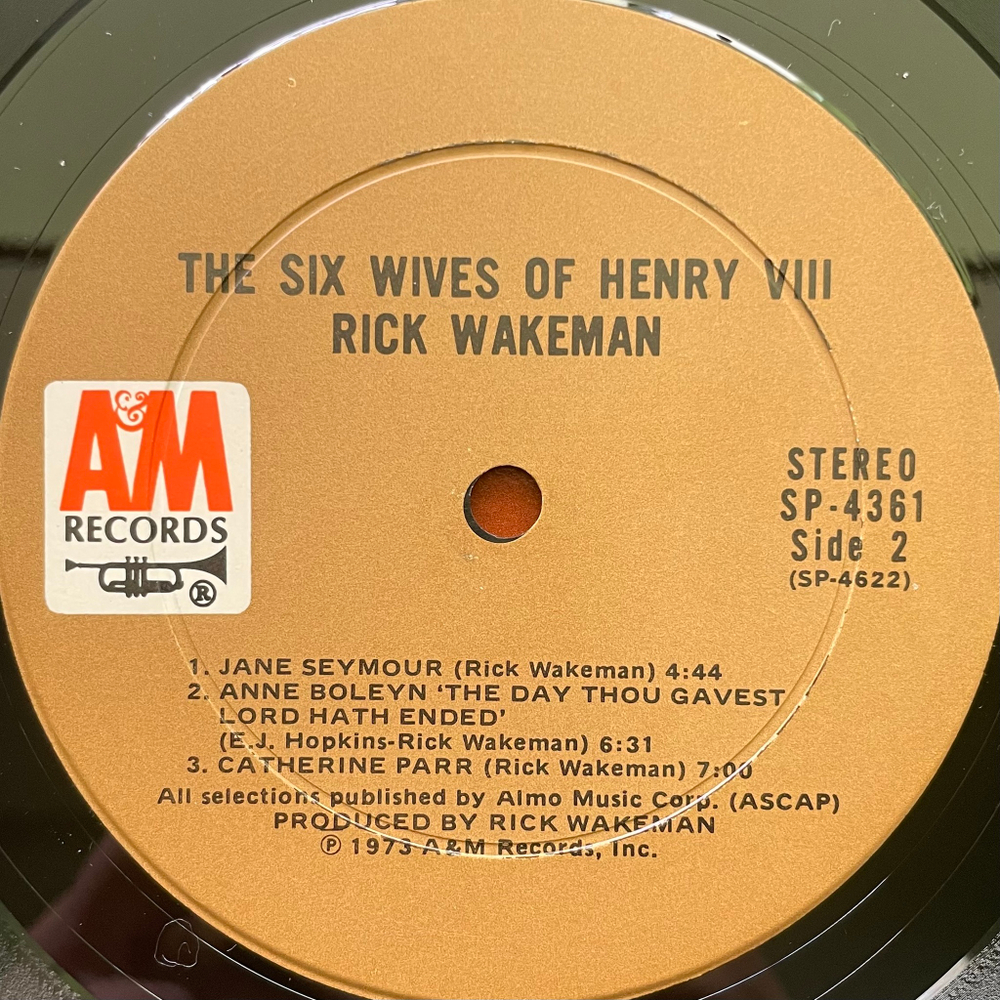 Rick Wakeman ‎– The Six Wives Of Henry VIII (США 1973г.)