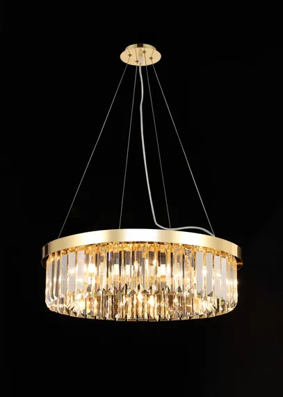 Люстра подвесная NewRgy G15-ф600*H170(1200) H GOLD, 8×40 Вт, золотая
