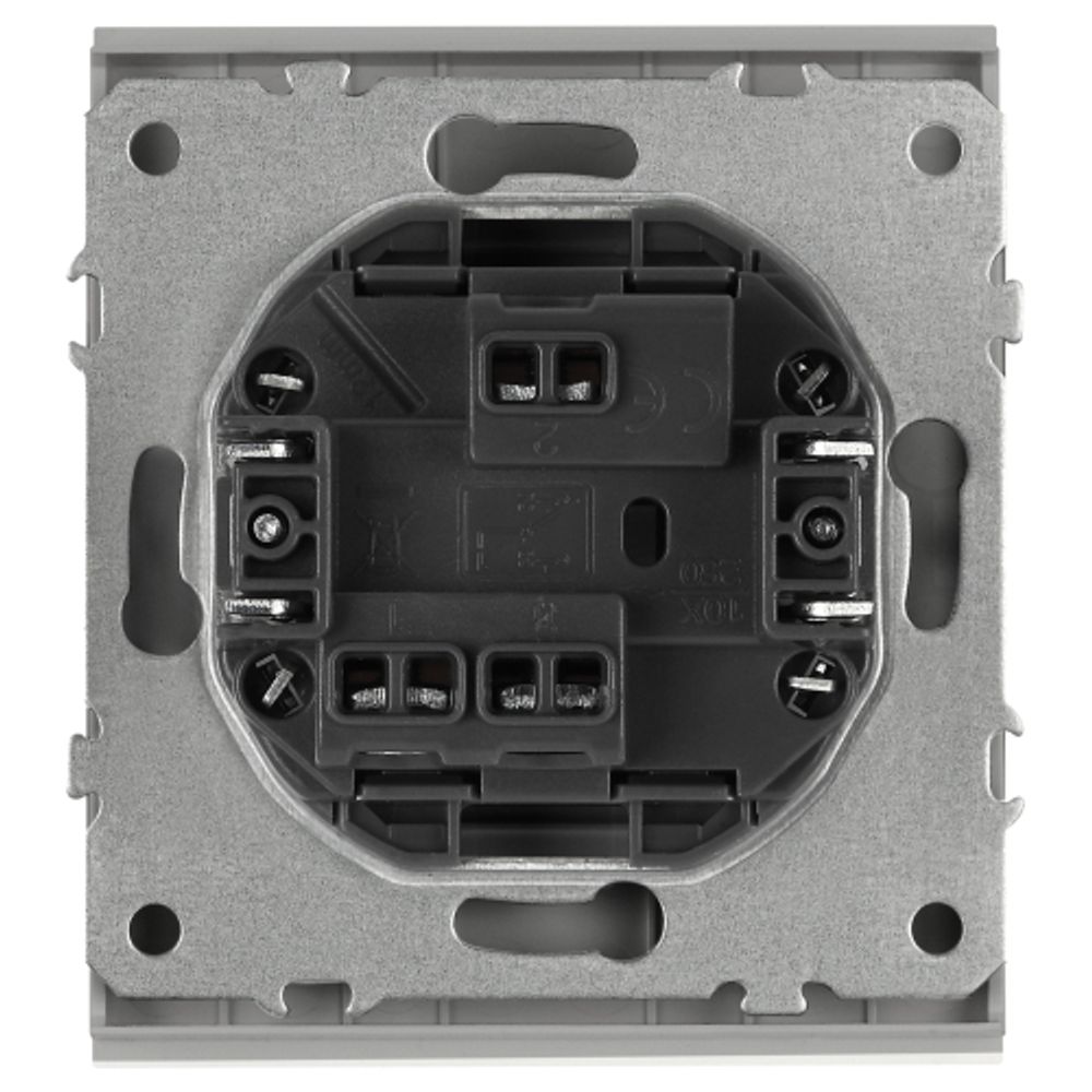 Переключатель ЭРА Arktik 16-1103-03 10АХ-250В алюминий | Эра Arktik