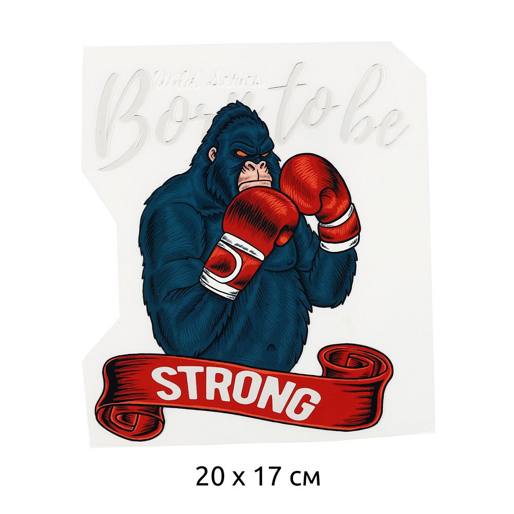 Термотрансфер "Born To Be Strong" 20х17 см, TBY.1323, уп.10 шт Термотрансфер "Born To Be Strong" 20х17 см, TBY.1323, уп.10 шт