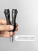 крючок с ручкой-котиком из дерева
