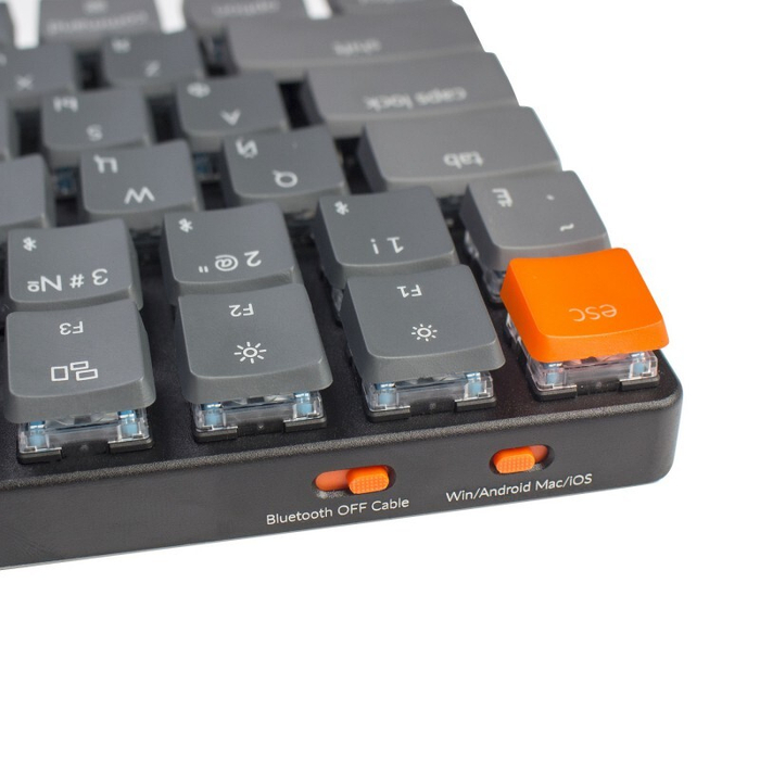 Беспроводная механическая ультратонкая клавиатура Keychron K3, 84 клавиши, RGB подсветка, Blue Switch (K3-E2)