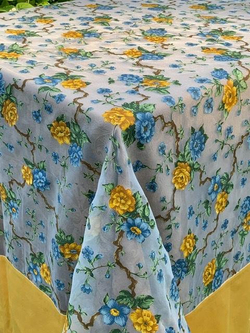 Скатерть 180x270 и 12 салфеток Palombella Lillie золотые