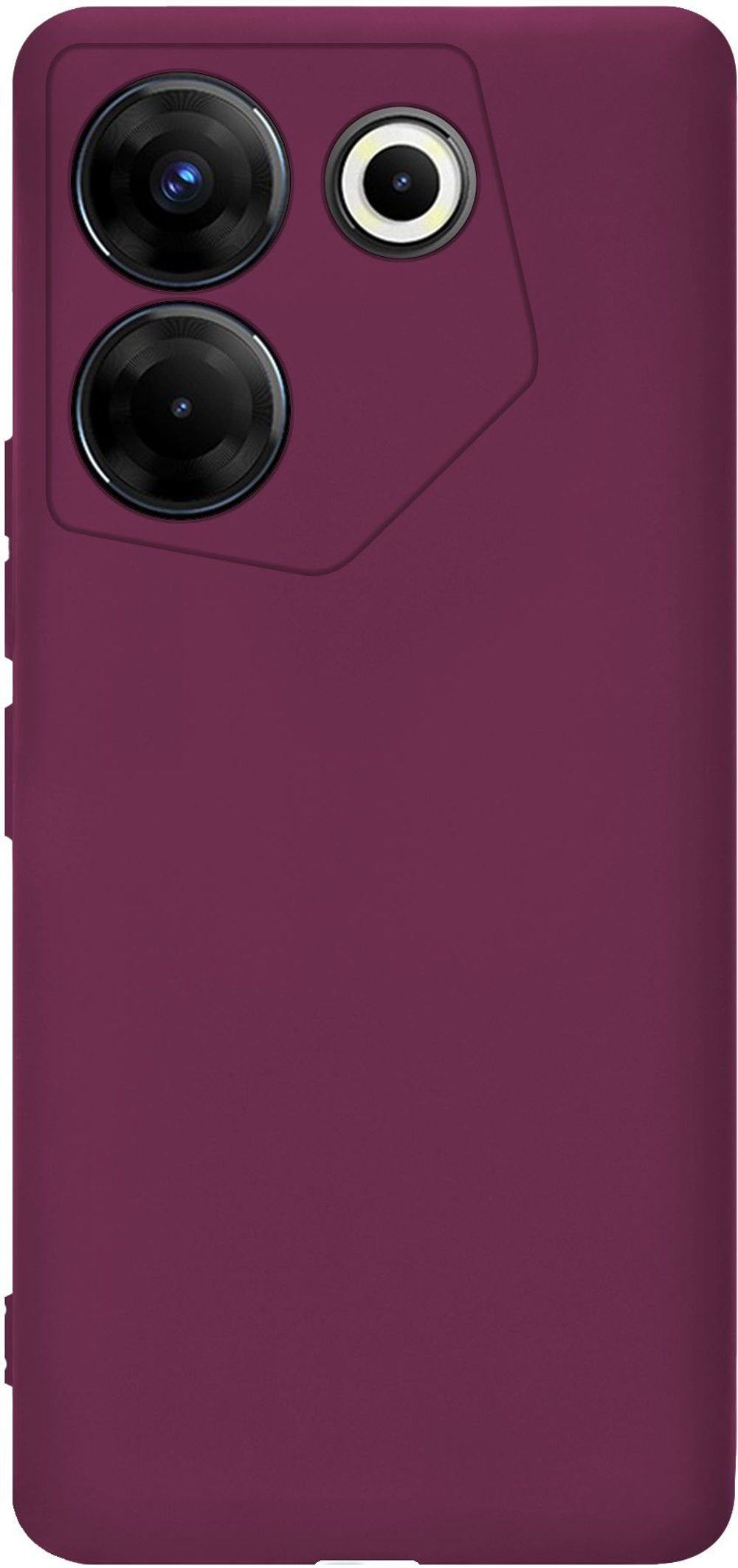 Мягкий Soft Touch чехол из силикона для TECNO CAMON 20 PRO 5G (не 4G!) с бархатной подкладкой