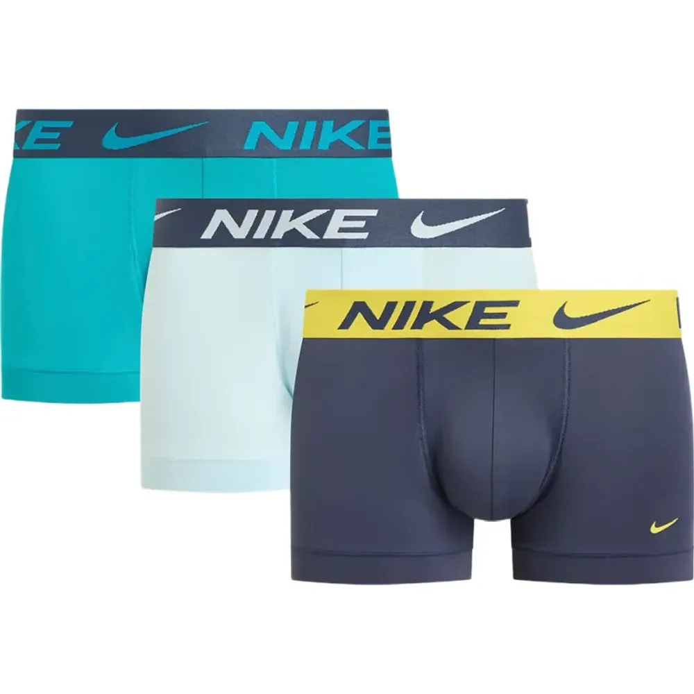 Мужские спортивные боксеры Nike Dri-Fit Essential Trunks 3P - navy/yellow/blue
