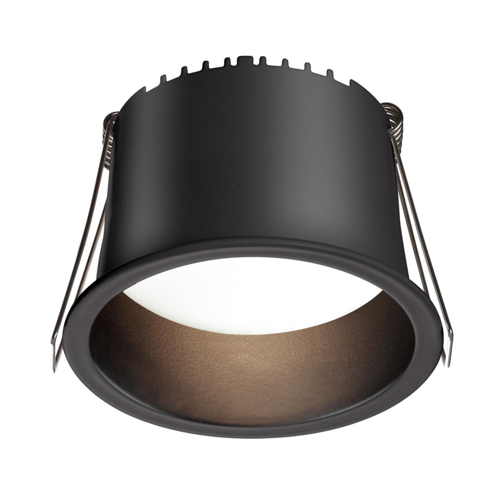 359235 SPOT NT23 536 черный Светильник встраиваемый светодиодный IP20 LED 9W 220V 540Лм 3000К TRAN