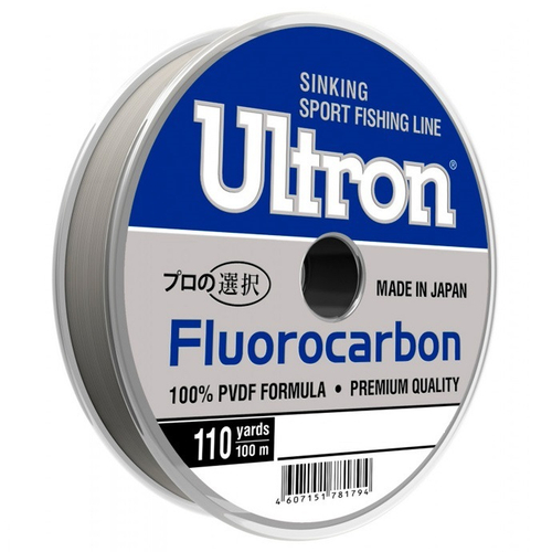 Леска ULTRON Fluorocarbon 0,25 мм., 5,5 кг, 100 м, прозрачная